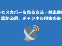 ネットでスカパーを見る方法・対応番組の確認が必須、チャンネル料金のみ