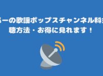 スカパーの歌謡ポップスチャンネル料金と視聴方法・お得に見れます！