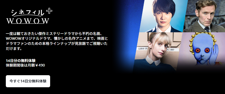 CS放送が見れない場合はWOWOWシネフィルで見れる場合も
