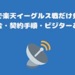 スカパーで楽天イーグルス戦だけ見る方法、料金・契約手順・ビジターあり