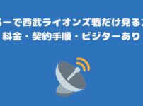 スカパーで西武ライオンズ戦だけ見る方法、料金・契約手順・ビジターあり