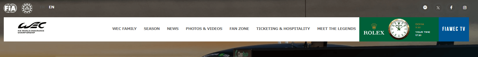 FIA WEC公式サイトではWECを見れない