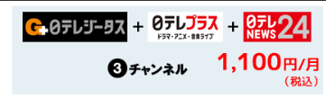 日テレジータスの料金