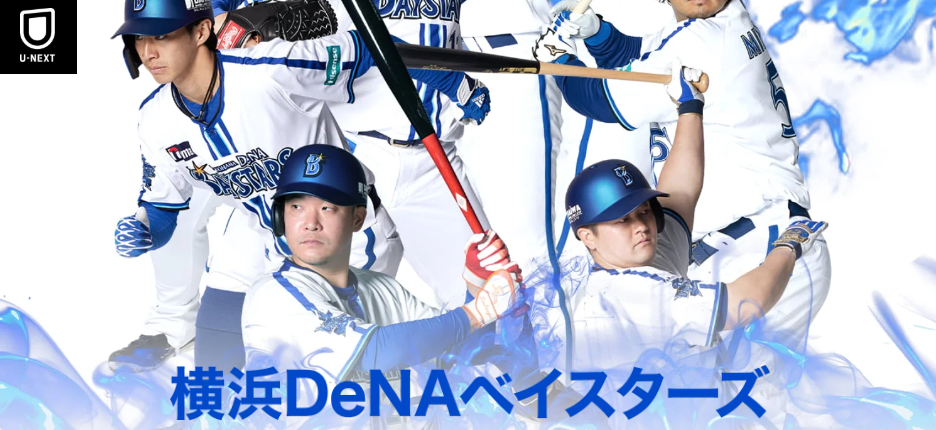 U-NEXTは横浜DeNAベイスターズ戦主催試合が見れる